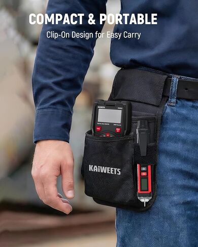 KAIWEETS Non-Contact Voltage Tester Pen, Dual Range AC 12V/70V-1000V Electrical Tester with LCD Display, CAT IV 1000V, Signal Percentage, Buzzer Alarm, Live Wire Detector and Breakpoint Finder in Kuwait