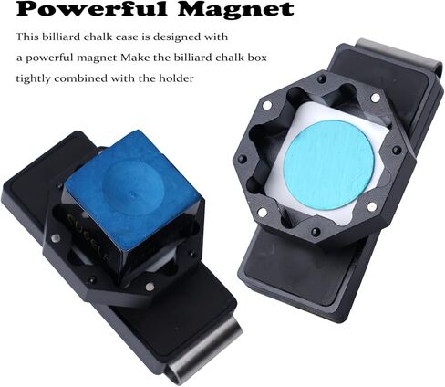 Pool Chalk Holder Billiard Chalk Case Mini Portable Magnetic Billiard Cue Chalk Box Snooker Tool Accessory in Saudi Arabia