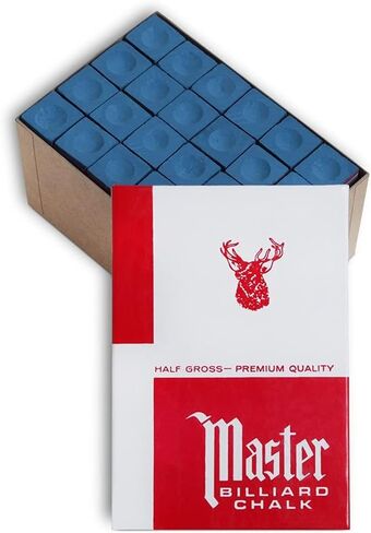 Master Billiard Pool Cue Chalk Quality - 1/2 Gross - 72 PCS - مصنوع في الولايات المتحدة الأمريكية in Kuwait