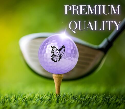 Butterfly Golf Gifts for Butterfly Lovers, Gifts for Women/Men, Golf Balls Set, Perfect for Female/Male on Birthday, Christmas - Purple in Saudi Arabia