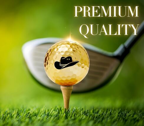 Western Golf Gifts for Cowboy/Cowgirl, Gifts for Men/Women, Golf Balls Set, Perfect for Male/Female on Birthday, Christmas - Gold in Saudi Arabia