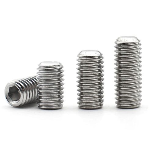 304 Stainless Steel DIN916 Hex Socket Set Screw Cup Point M2 M3 M1.6 M2.5 2/2.5MM 10Pcs(2mm,M2.5 (10pcs)) in Saudi Arabia