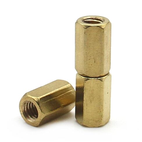 فاصل مأزق نحاسي M3 24/25/26-80 مللي متر سداسي أنثى إلى أعمدة مجوفة سداسية 10 قطعة (29 مللي متر) in Kuwait