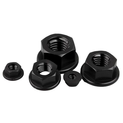 nut,Hexagonal nut, 50 - Piece M3, M4, M5, M6, M8, M10, M12 Nylon Flange Nuts, Hex Design in Saudi Arabia