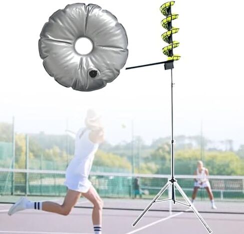 Portable Tennis Ball Tosser(4Kg), Electric Tennis Ball Dropping Machine, for Self-Play/Ball Launcher Beginners/Coaches/Home-Court, Efficient Feed Buddy in Kuwait