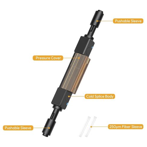 موصل سريع من الألياف الضوئية، وصلة ميكانيكية من الألياف العارية 0.125 مم لإصلاح سريع FTTH/CCTV/الشبكة، خسارة ≥0.3 ديسيبل (5 عبوات) in Kuwait