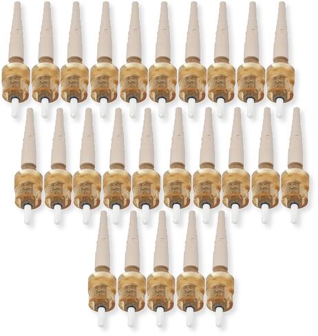 Corning 95-000-51 Pack of 25 Unicam ST Compatible Fiber Optic Connectors, Field Installable, Multimode, 62.5um, Fast Termination, Amber Housing, Beige Boot in Kuwait