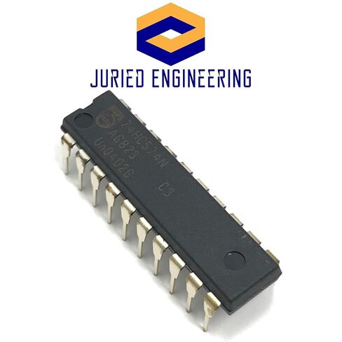 CD74HC574E 74HC574 شبشب من النوع D من نوع Octal Edge مع مخرجات 3 حالات، صديق للوحة التجارب (حزمة من 10) in Saudi Arabia