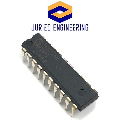 CD74HC574E 74HC574 شبشب من النوع D من نوع Octal Edge مع مخرجات 3 حالات، صديق للوحة التجارب (حزمة من 10) in Saudi Arabia