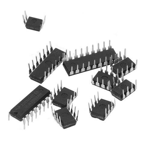 Keenso 85 Pcs IC Assortment Kit, 10 Specifications Integrated Circuit IC Chips, Perfectly Aligned Pins for Precise Timer and Dual Op Amp, Plastic Black Material for DIY Home Circuit Work in Saudi Arabia