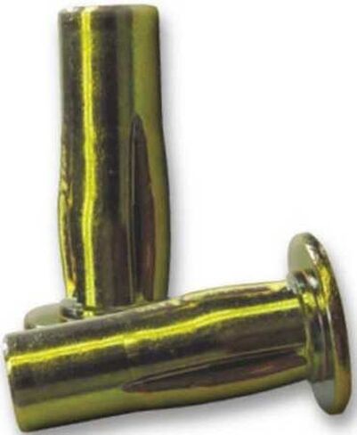 #10-32, 0.020" to 0.175", Zinc Yellow Steel Slotted Body Rivet Nut, 10 pk. in Saudi Arabia