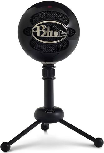 Blue Snowball USB Microphone with Two Versatile Pickup Patterns and Stylish, Retro Design for Recording, Streaming & Podcasting on PC & Mac – Gloss Black in Kuwait