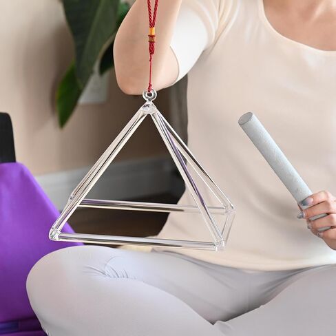 CVNC 8 Inch Quartz Crystal Singing Pyramid Healing Musical Instrument + Carry Case Bag Powerful Energy in Saudi Arabia