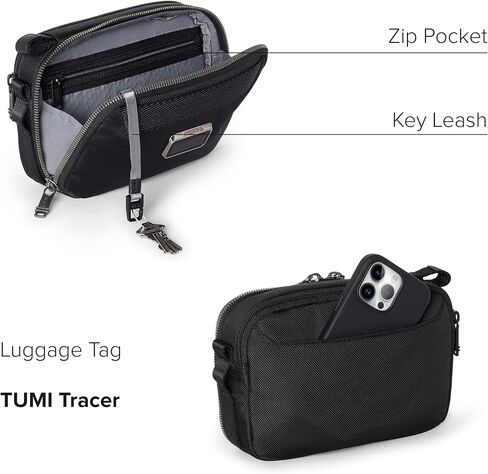 TUMI - Alpha Bravo Mayport Clutch Crossbody - Versatile Hands-Free Travel Bag - Stylish Comfortable Design - Black in Saudi Arabia