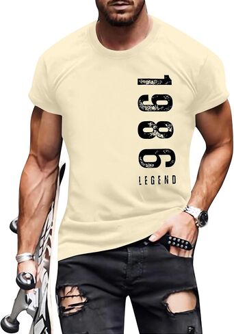 40th Birthday Shirts for Men Vintage 1985 Legend T-Shirt Mens Birthday Party Outfits Birthday Gifts for Him in Kuwait