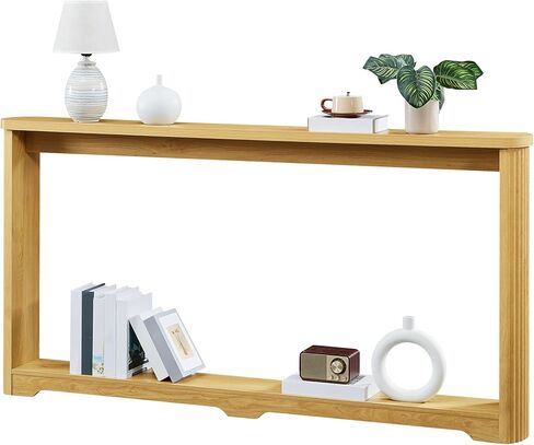 Modern Console Table with Storage Shelf, 70.1" Long Sofa Table, Wooden Entryway Table for Living Room Hallway, Oak in Saudi Arabia