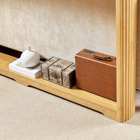 Modern Console Table with Storage Shelf, 70.1" Long Sofa Table, Wooden Entryway Table for Living Room Hallway, Oak in Saudi Arabia
