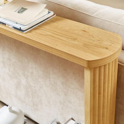 Modern Console Table with Storage Shelf, 70.1" Long Sofa Table, Wooden Entryway Table for Living Room Hallway, Oak in Saudi Arabia