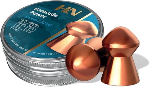 H&N Sport H&N Baracuda Power Domed Airgun Pellets .22 Caliber / 21.14 Grains (200 Count) in Kuwait