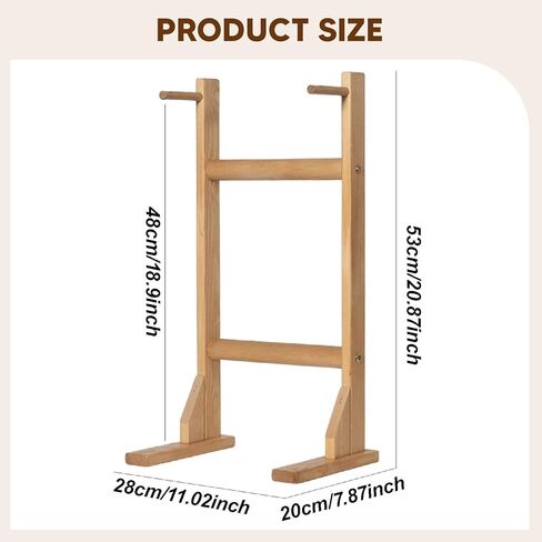 Colaxi Wooden Gong Stand Chime Stand Portable Display Sound up to 15.75inch Gongs Holder for Studios Tea Room Yoga Tabletop in Saudi Arabia