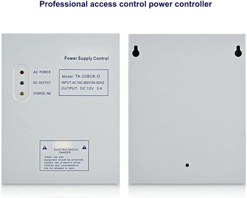 DAN&DRE DC Power Supply Control 22×18×8 DC 12V 5A AC 110 240V Door Access Control System Switching Power Supply in Saudi Arabia