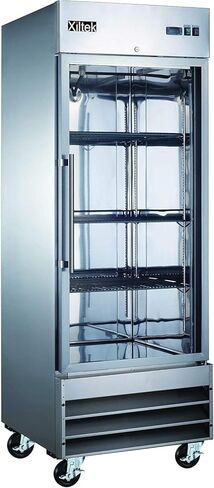 Xiltek 29" Stainless Steel and Glass Door Commercial Reach-in Freezer - 23 cu. ft in Kuwait