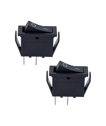 2 Pcs RK1-11 Rocker Switches Replacement for Automobiles Ships Instruments Household Appliances, 16Amp 125/250VAC 2 Pins 2 Positions in Saudi Arabia