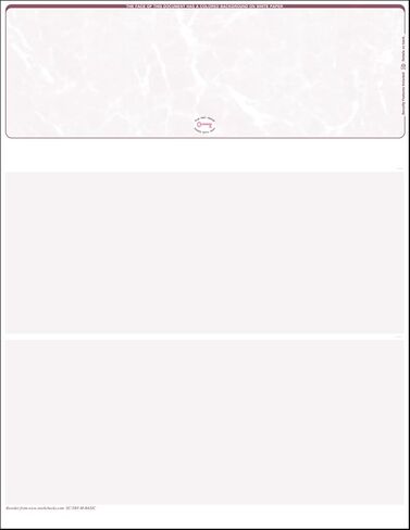 2000 Burgundy Marble Laser Check Stock, (Top Position) Blank Laser Checks, Top Laser Check, Bank Checks, Business Checks, or Personal Checks in Kuwait