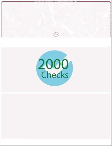 2000 Burgundy Marble Laser Check Stock, (Top Position) Blank Laser Checks, Top Laser Check, Bank Checks, Business Checks, or Personal Checks in Kuwait