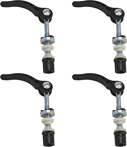 4PCS 6mm Black Bike Seat Post Quick Release Pin, Alloy Bicycle Seatpost Clamp Bolt, Universal Binder Skewer for Mountain Road Bikes, Cycling Replacement Parts in Kuwait