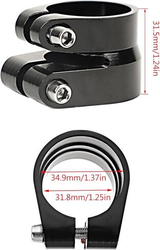 Double Layer Bike Seat Post Clamp 31.8mm 34.9mm Quick Release Seatpost Collar Cycling Bicycle Accessory Easy Install MTB Road Bike Parts in Kuwait