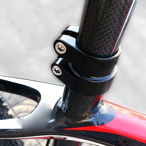 Double Layer Bike Seat Post Clamp 31.8mm 34.9mm Quick Release Seatpost Collar Cycling Bicycle Accessory Easy Install MTB Road Bike Parts in Kuwait
