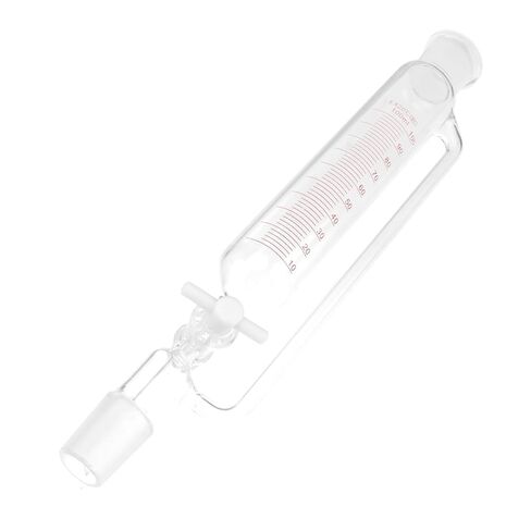 ERINGOGO Glass Separatory Funnel Cylindrical Liquid Equipment with PTFE Stopcock Corrosion Resistant Lab Separation Tool for Scientific Experiments and Teaching in Saudi Arabia