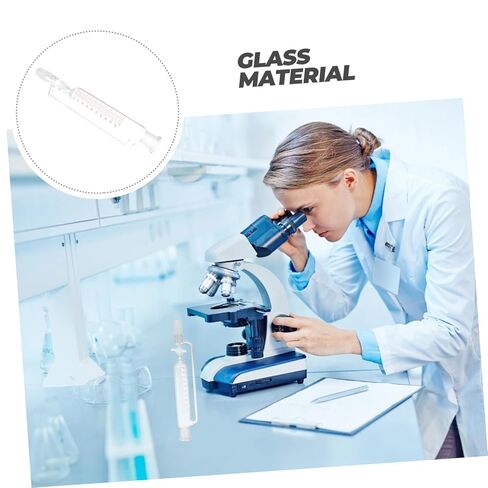 ERINGOGO Glass Separatory Funnel Cylindrical Liquid Equipment with PTFE Stopcock Corrosion Resistant Lab Separation Tool for Scientific Experiments and Teaching in Saudi Arabia