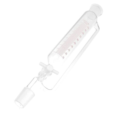 Pressure Equalizing Glass Separatory Funnel Cylindrical Laboratory Liquid Funnel with PTFE Piston for Chemical Experiments Glass Distiller Device for Schools and Labs in Kuwait