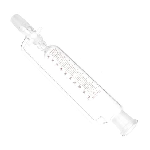 Cylindrical Glass Experimental Separatory Funnel Lab Liquid Separation Device Borosilicate Glassware for Laboratory Use in Saudi Arabia