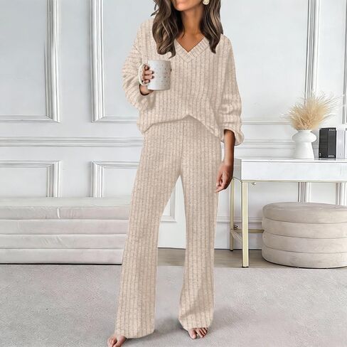 طقم سترة متطابق - قميص طويل الأكمام وبنطلون (S-XL) in Saudi Arabia