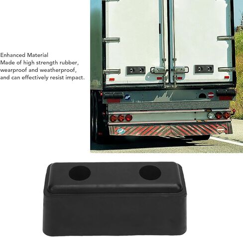 Haofy Rectangle Rubber Dock Bump, B5760 Molded Rubber Bumper, 2 X 2-1/4 X 7-3/4 Inch, Set of Two Bumpers for Truck and Trailer Protection, Durable Dock Bumper for Equipment And in Saudi Arabia