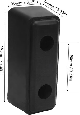 Rubber Dock Bumper, High Strength Reinforced Wear Proof for Truck Trailer Ramp Door, with Easy Installation for RV Marine Boat Dock Cargo Trailer Black in Kuwait