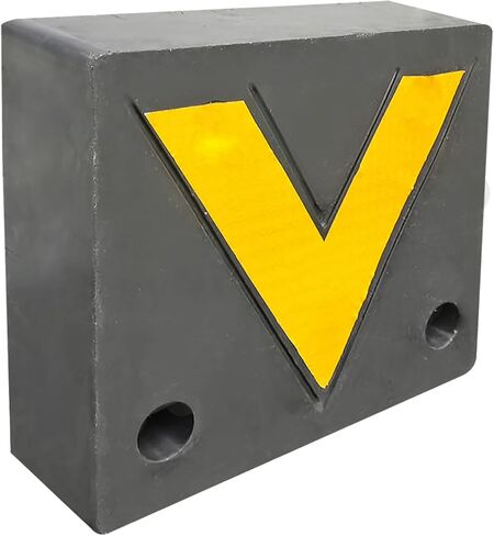 FixtureDisplays® Rubber Bumper Block Dock Buffer 12.6 X 11.02 X 3.74 Inchs Rectangle with Yellow Safety, Easy Installation for Enhanced Safety for Chassis/Trailers/Truck 16151-NPF in Saudi Arabia