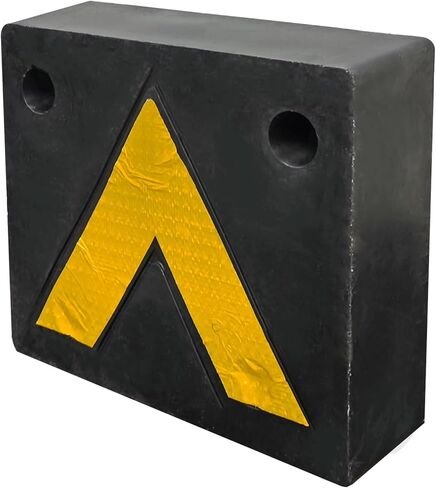 FixtureDisplays® Rubber Bumper Block Dock Buffer 12.6 X 11.02 X 3.74 Inchs Rectangle with Yellow Safety, Easy Installation for Enhanced Safety for Chassis/Trailers/Truck 16151-NPF in Saudi Arabia