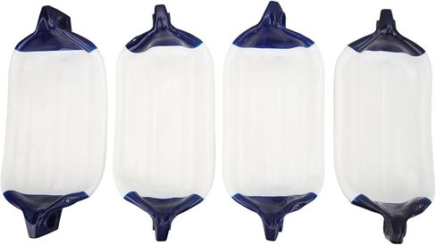 4PCS Inflatable Boat Bumper, Marine PVC Docking Bumper with 1.5m Cable for Yachts Canoes Pontoons, in Saudi Arabia