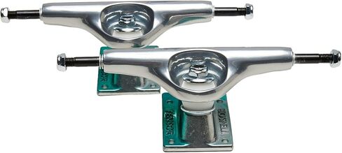 Tensor Skateboard Trucks Aluminum Stencil Mirror Raw/Green Fade 5.5 (8.25") Pair in Kuwait