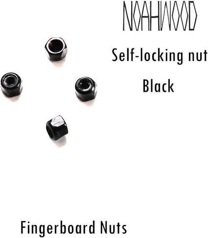 DIY Mini Skateboarding Truck PRO Fingerboard 34mm Sliver Noah Truck (Black Lock nut +Bule PU) in Kuwait