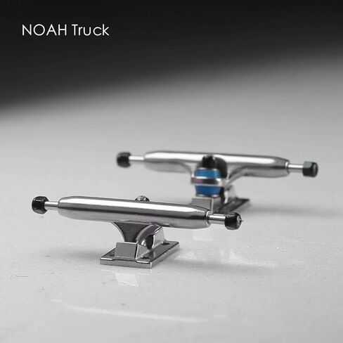 DIY Mini Skateboarding Truck PRO Fingerboard 34mm Sliver Noah Truck (Black Lock nut +Bule PU) in Kuwait