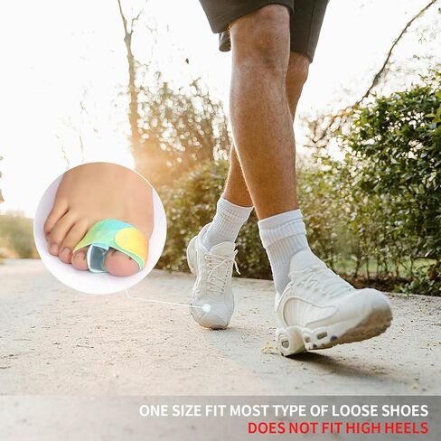 مصحح إصبع القدم من نيوبيور مع شريط، فاصل إصبع القدم من السيليكون مكون من 4 قطع للنساء والرجال، فاصل إصبع القدم المطرقة للتداخل، لفافة إصبع القدم المكسورة/جبيرة لتقليل آلام احتكاك القدم in Kuwait