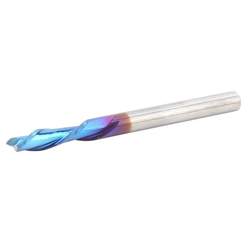 2‑Flute Milling Cutter Blue ‑ Plated Tungsten Steel Accessories 3.175 x 3.175 x 10 x 40 in Saudi Arabia