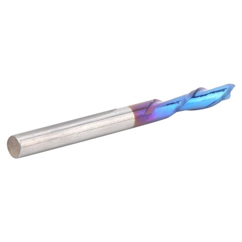 2‑Flute Milling Cutter Blue ‑ Plated Tungsten Steel Accessories 3.175 x 3.175 x 10 x 40 in Saudi Arabia