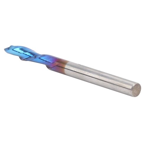 2‑Flute Milling Cutter Blue ‑ Plated Tungsten Steel Accessories 3.175 x 3.175 x 10 x 40 in Saudi Arabia