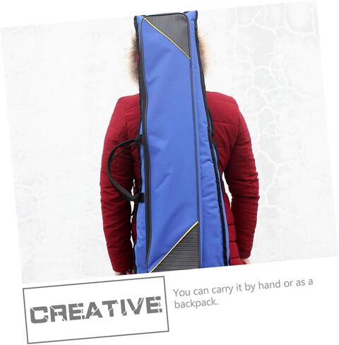 PRETYZOOM Oxford Cloth Trombone Bag with Thick Soft Cotton Padding High-density Storage Case for Tenor Trombone Lightweight Portable Musical Instrument Carrying Case for Beginners and in Saudi Arabia